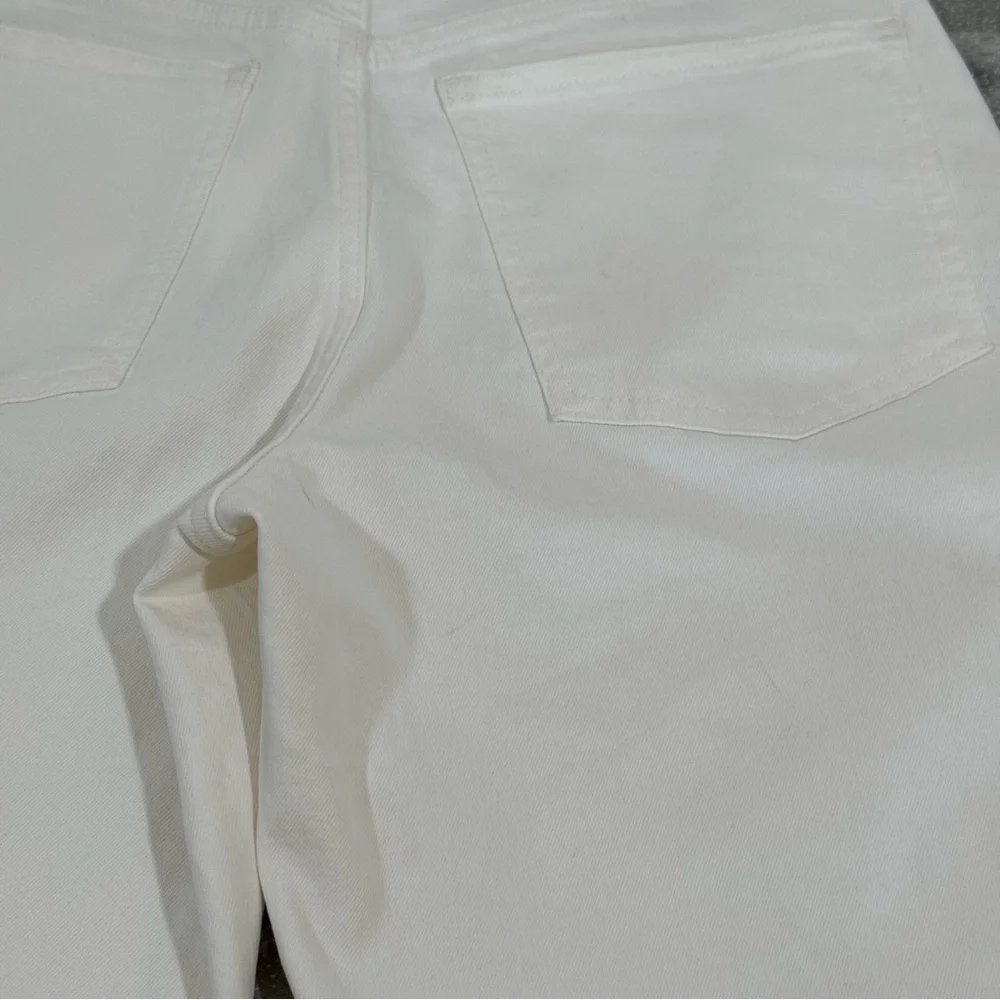 Madewell The Petite Perfect Vintage Wide-Leg Crop Jean in Tile White - Sz - 28P - Picture 14 of 14